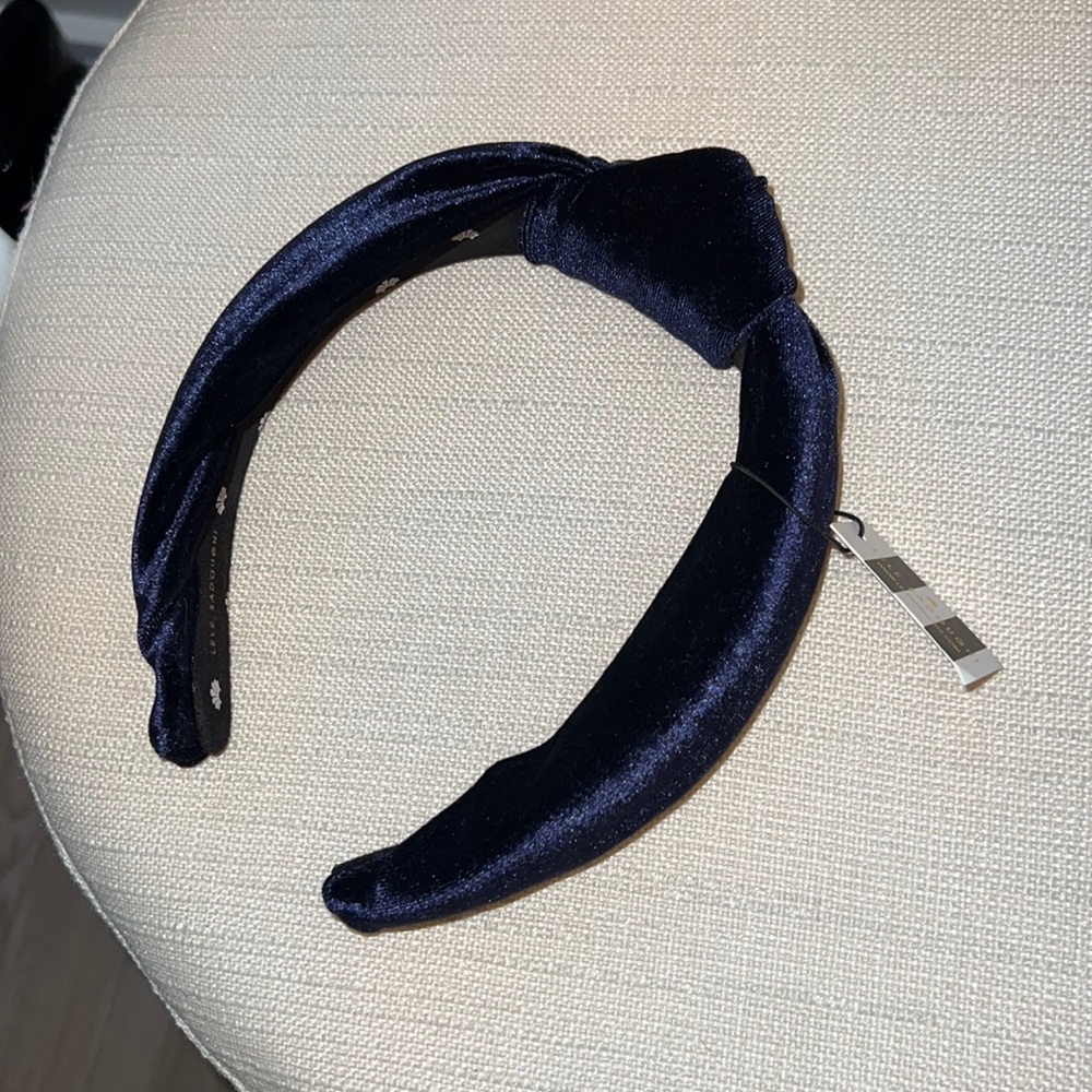 Lele Sadoughi Blue Velvet Knotted Headband 💙 NWT!!